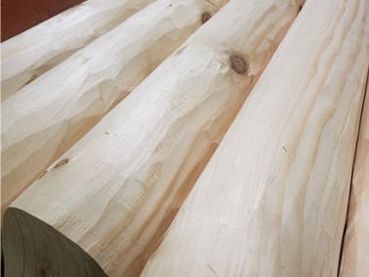 Real Log Homes hand hewn logs